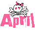 April... pink skull