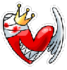 CUTE HEART WITH CROWN
