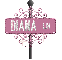 pink street sign diana LN