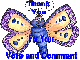 Funny Butterfly w/ Thank you