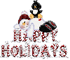 Happy Holidays snowman