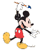 mickey is painting