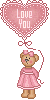 teddy bear holding balloon