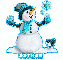 Snowman with Esther name
