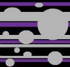 Purple, Grey, & Black Stripes and Circles