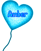 Amber's heart balloon