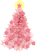 Pink Stars Xmas Tree
