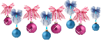 Xmas pink and blue
