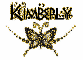 Kimberly-gold and black butterfly