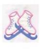 pink/blue ice skates