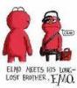 Emo and Elmo: long lost bros