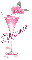 Rose Cocktail Glass Pink - Minnie