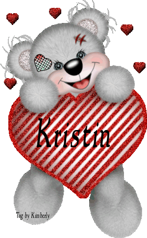 creddy bear with name Kristin