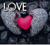 Love :broken rock & heart