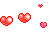 blinkie red hearts