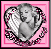 Marilyn Monroe Happy Valentine's Day Baby