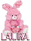 PINK EASTER BUNNY: LAURA