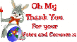 Bunny with Thank you