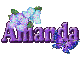 Purple Flower & Butterfly: Amanda