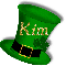 ST PATTYS HAT WITH NAME KIM