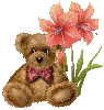 Teddy with flower