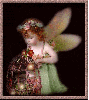 lil girl fairy with birdcage