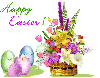 Floral Basket & Egg Candle