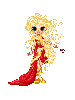 Aphrodite in a red dress! Goddess of Love