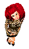 Cute redhead Goth girl!