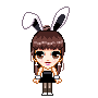 girl with bunny ears
