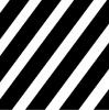 black and white slanted stripes.