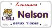 LSU License Plate - Nelson