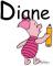 Piglet writing - Diane