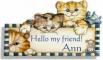 Cats saying hello friend - Ann