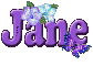 Purple Flower & Butterfly: Jane