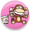 monkey with ice cream