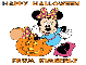 MINNIE WITH HAPPY HALLOWEEN FROM KIMBERLY