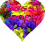 Colorful Flower Heart - Hugs - Sofia