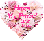 Pink Flower Heart - Love My Friend - Cindi