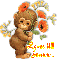 Monkey with flower