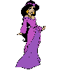 Princess Jasmine Dressed in purple