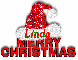 Merry Christmas Santa Hat - Linda