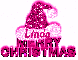 Pink Santa Hat - Linda
