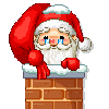 Santa Claus Peek-a-boo!
