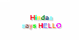 Hindaa says hello