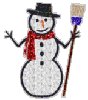 flashing sparkle snowman