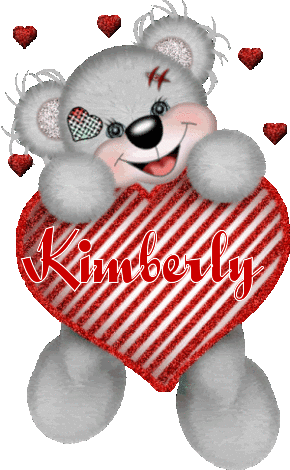 CREDDY BEAR WITH A HEART WITH KIMBERLY