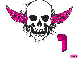 justice pink skull
