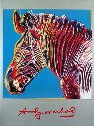 Warhol Zebra Art