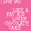 fat kid loves cake